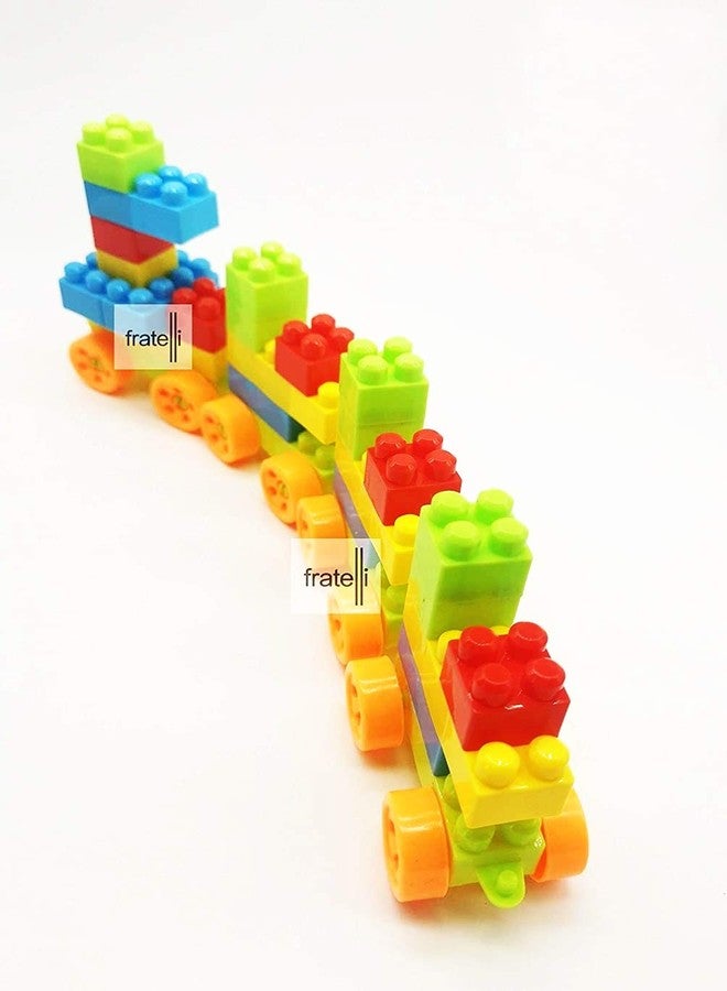 FRATELLI Building Blocks for Kids - Certified European Saftey Standards (100+PCS Small Blocks Bag Packing, Best Gift Toy, Block Game for Kids,Boys,Children) Yellow - Image 4